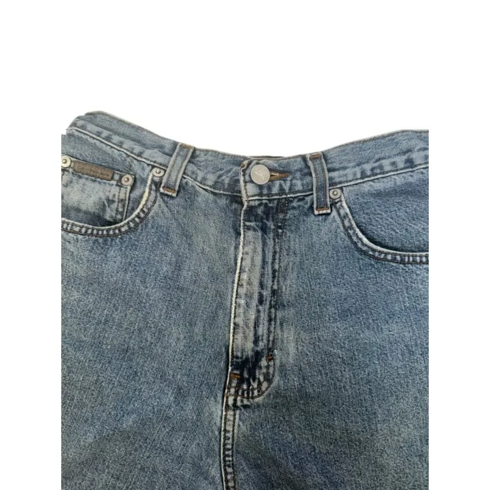 Calvin Klein Shorts Denim Jeans Stud Pocket Size 8 cutoff Y2K